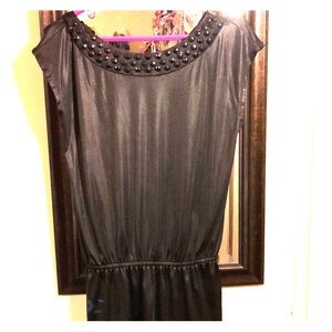 Tempted - Black Silky Top - Size M